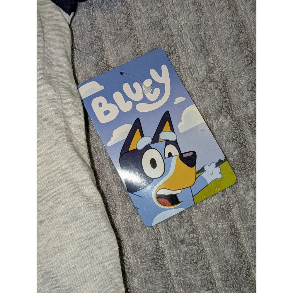 Bluey Kids 4T T Shirt‎ and Denim Shorts Set Bluey Character Graphic NWT